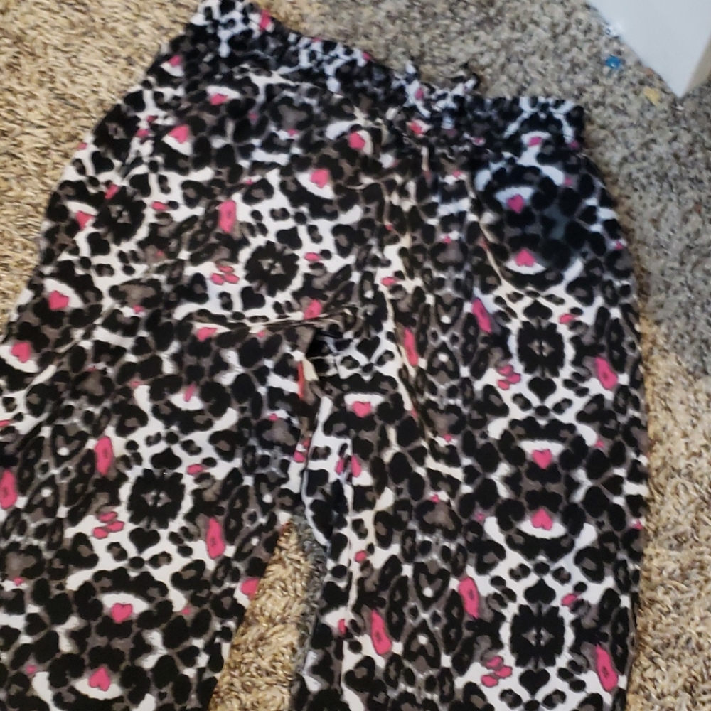 Preppy Girls Cheeta Print Pants